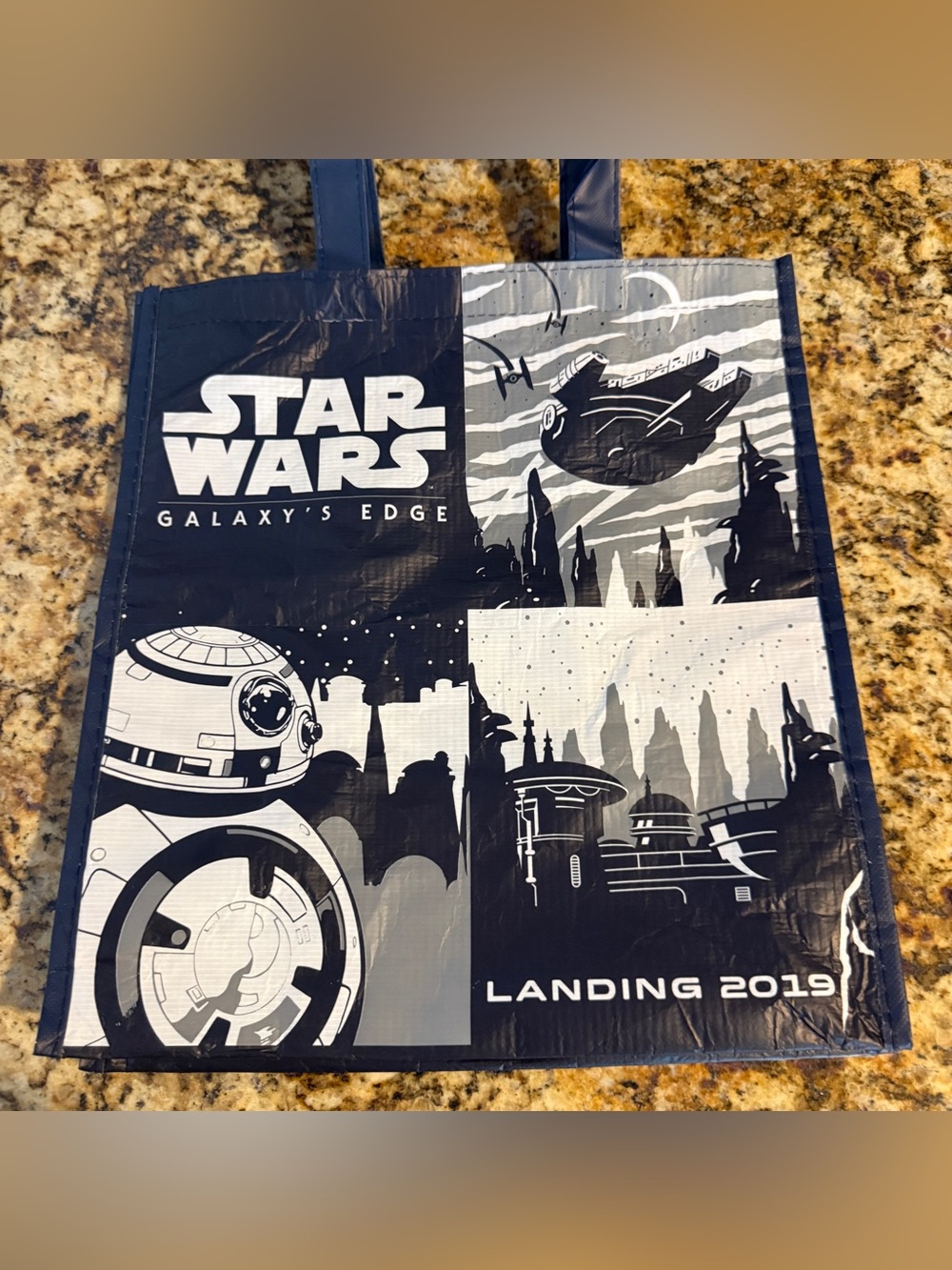 Disney Parks Star Wars Galaxy's Edge Landing 2019 Tote Reusable Bag NWT